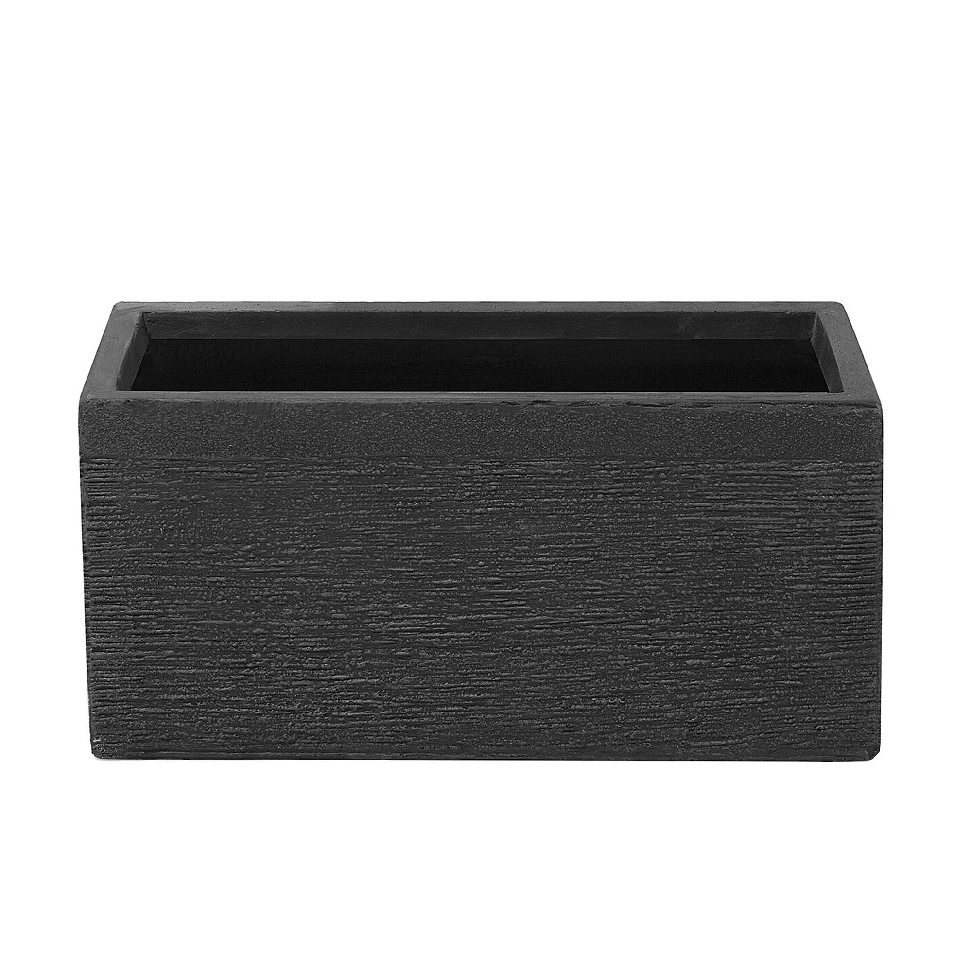 Cepewa Vaso Portavaso Con Struttura A 2 Pezzi, Altezza 50 Cm, Nero E Oro, Pianta Finta Non Inclusa