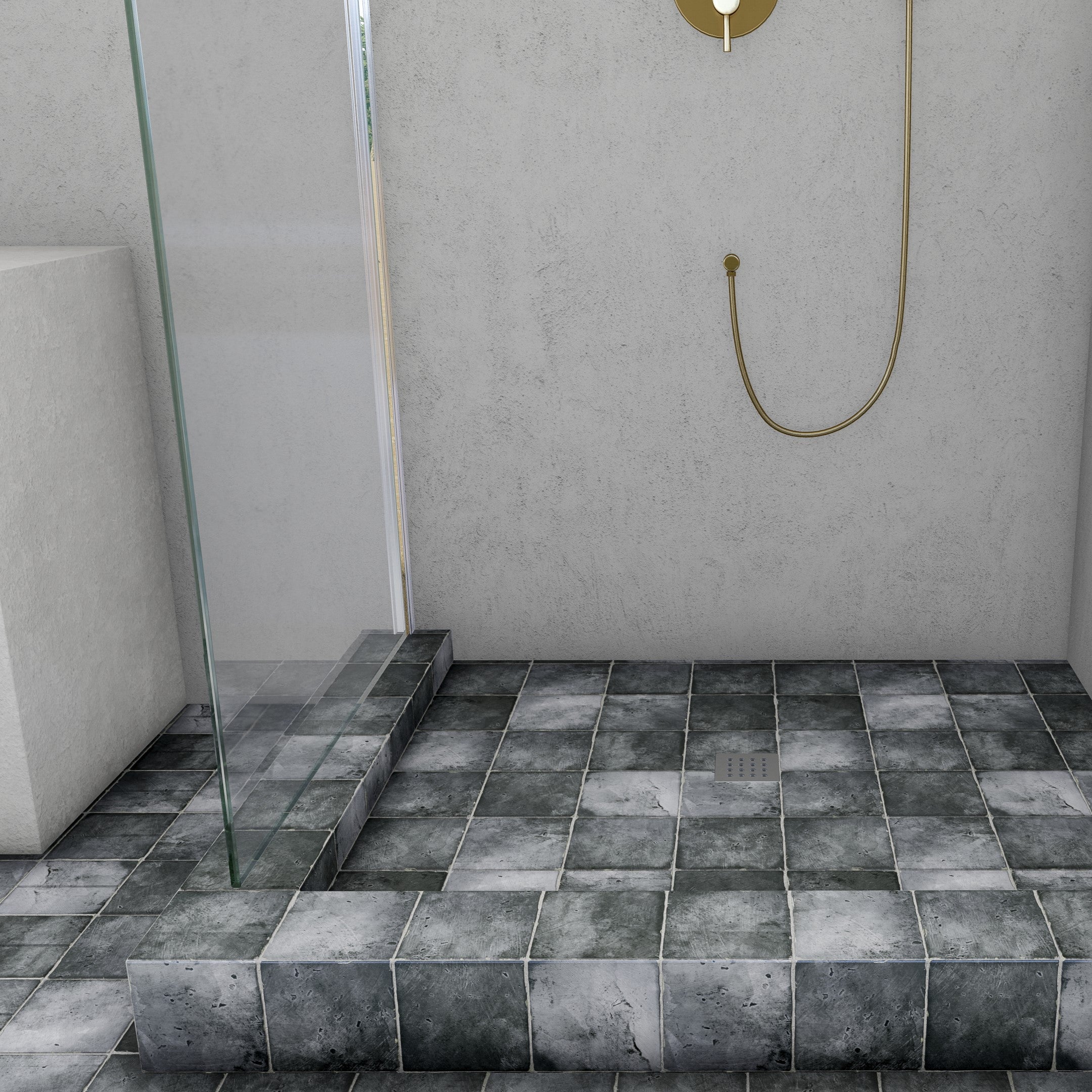 Ceramiczna okładzina podłogowa i ścienna z matowego gresu porcelanowego Antique Lava 15x15 cm