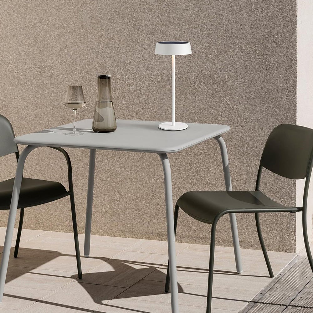 Solarna Lampa Stołowa 2700K-6000K Bezprzewodowa lampa stołowa lampa stołowa z dotykowym sterowaniem wodoodporność do Użytku Zewnętrznego Biały - 4