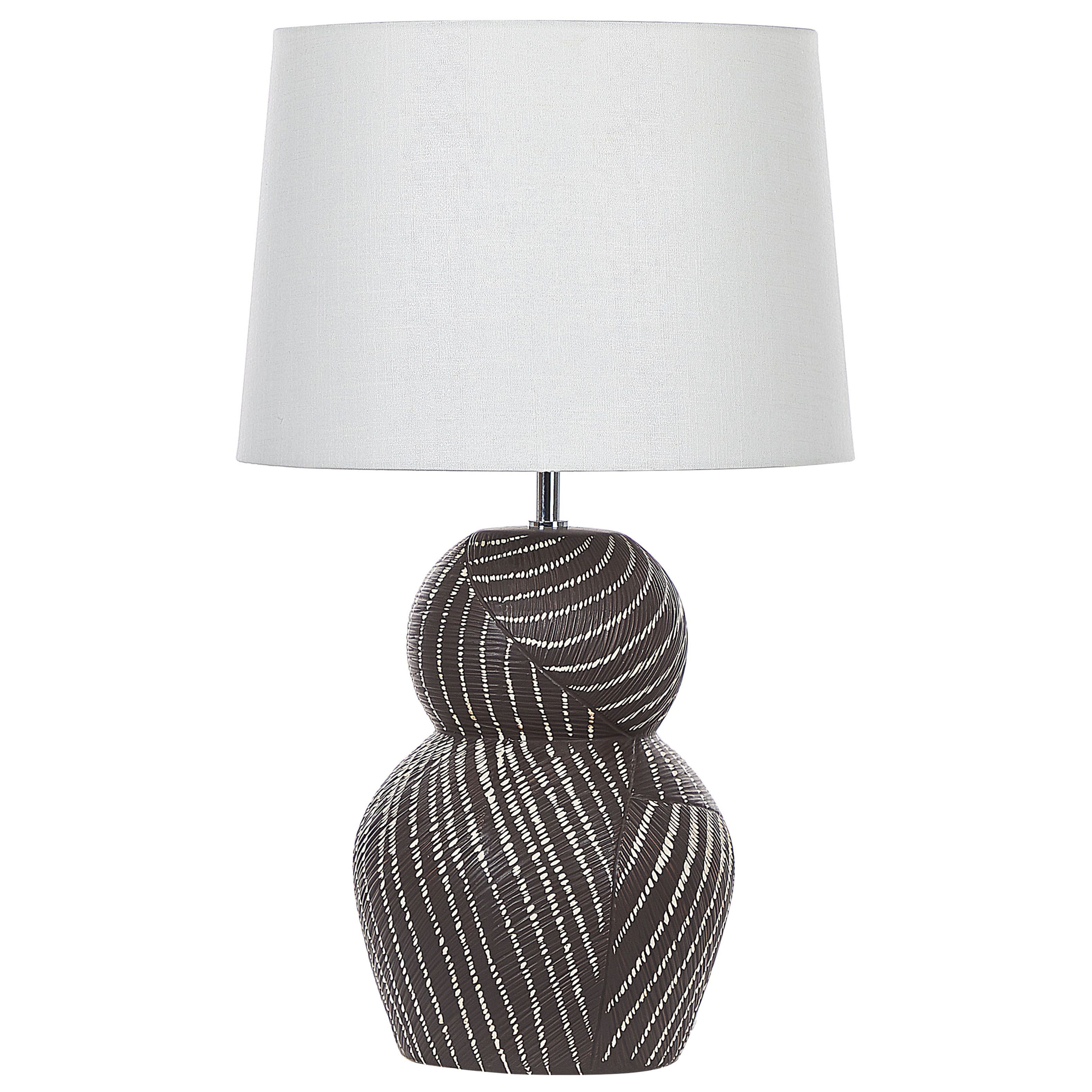Lampă de masă GUAPORE Ceramică Negru