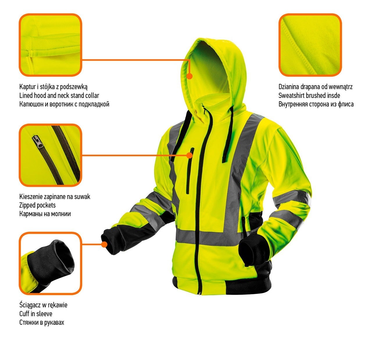 Veste haute visibilité NEO TOOLS 81-745 jaune - XXL - 3