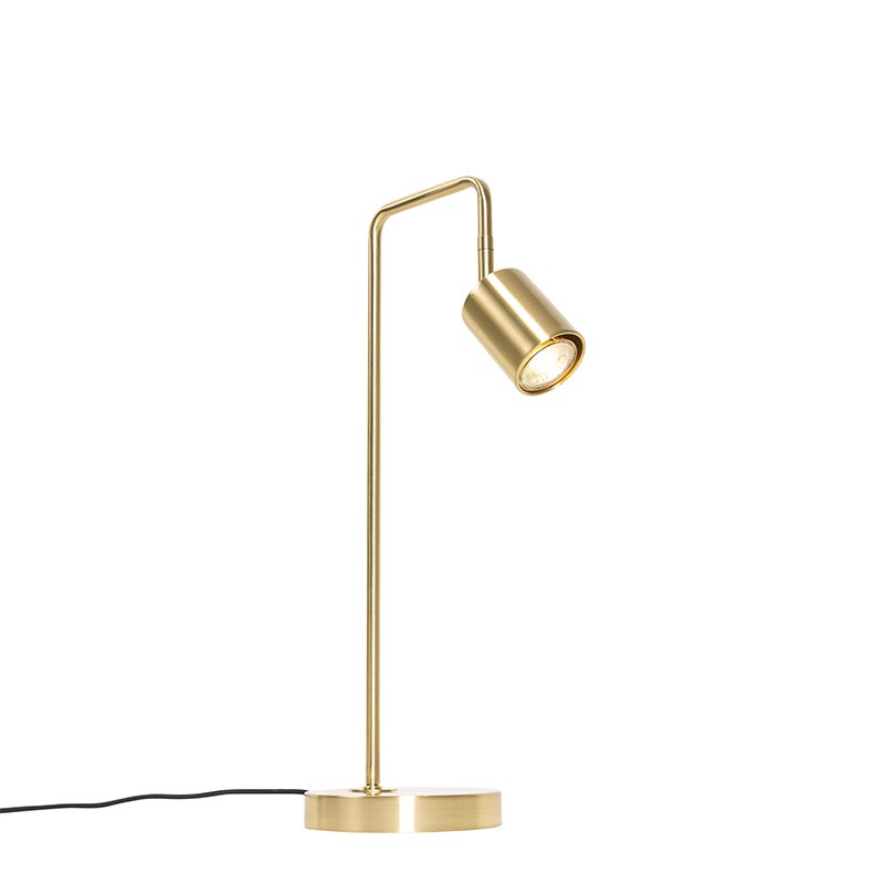 Nowoczesna lampa stołowa mosiężna regulowana - Java