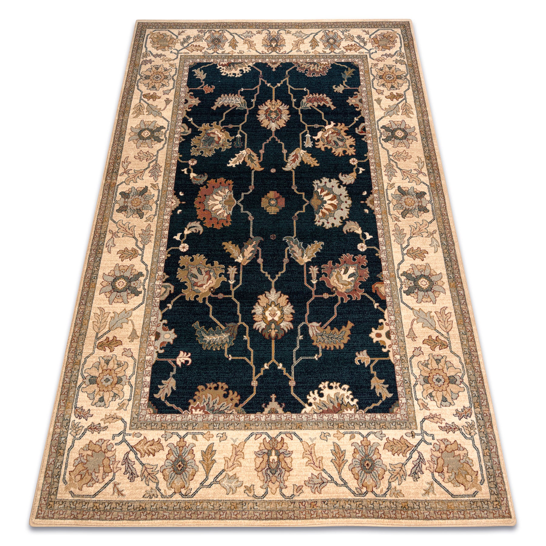 Dywan wełniany POLONIA Loare Ramka velvet granat 200x300 cm