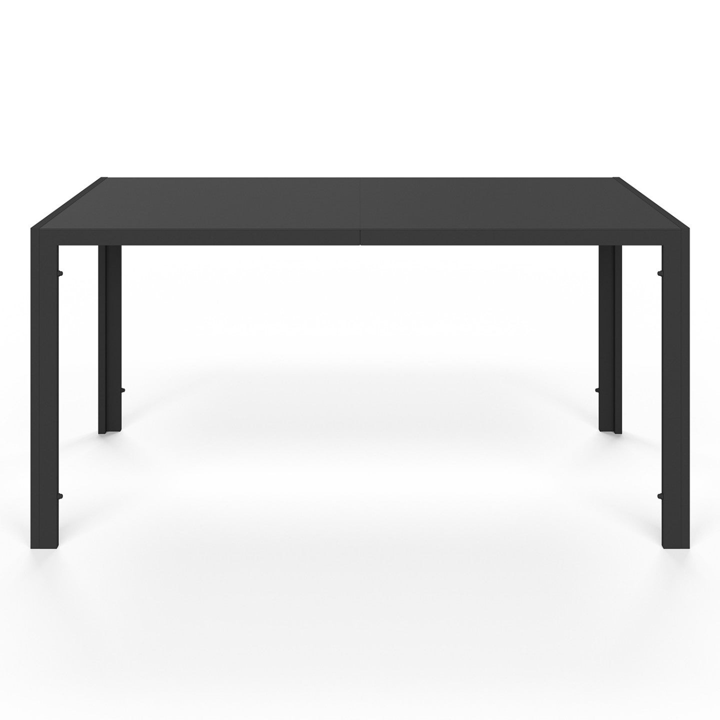Salon de jardin MADEIRA table 150 cm et 6 chaises cordage et textilène noir et rotin clair - 3