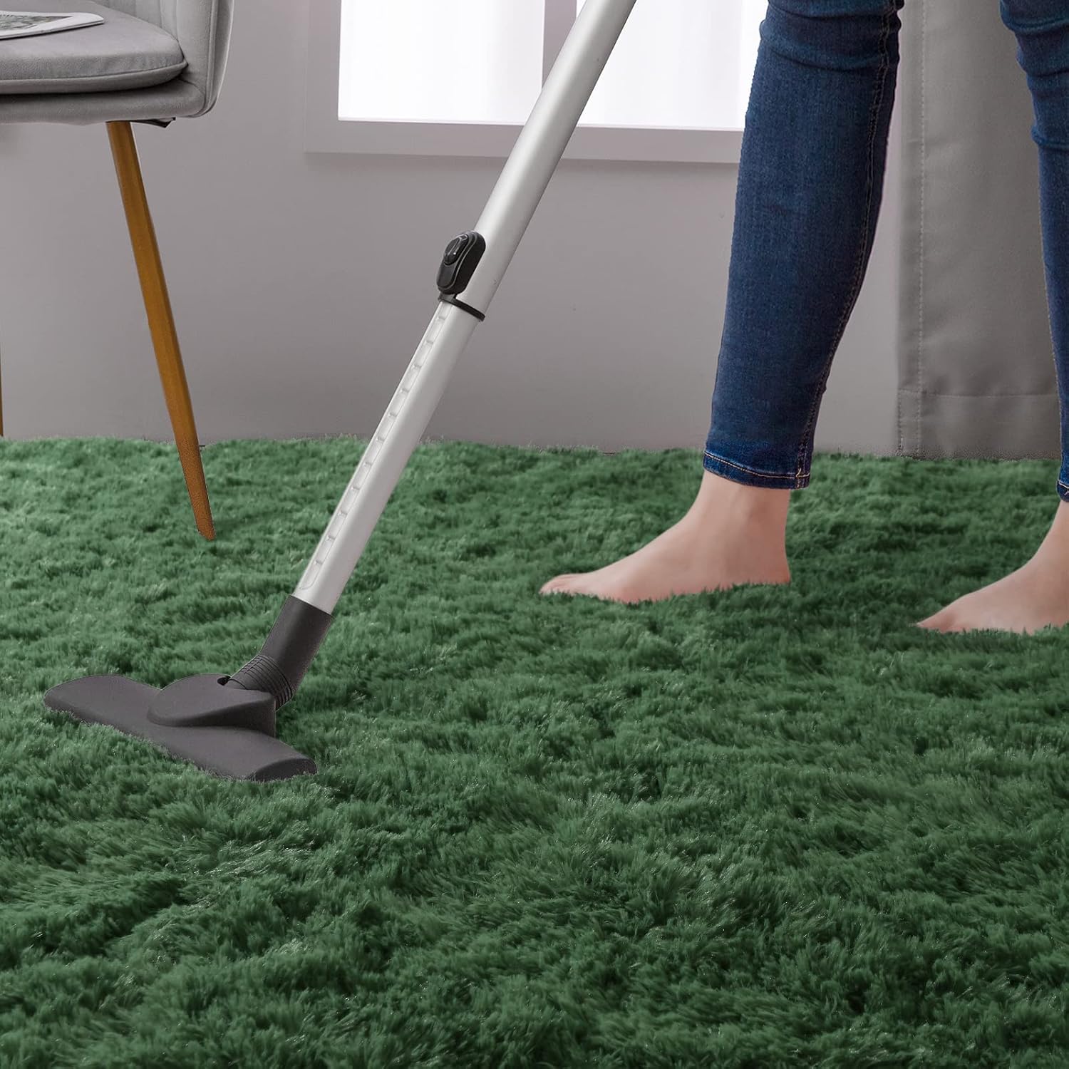 Tapis de chambre doux, adapté aux chambres et aux salons, 80*160 cm, doux et moelleux, antidérapant et lavable en machine, décoration intérieure - 6