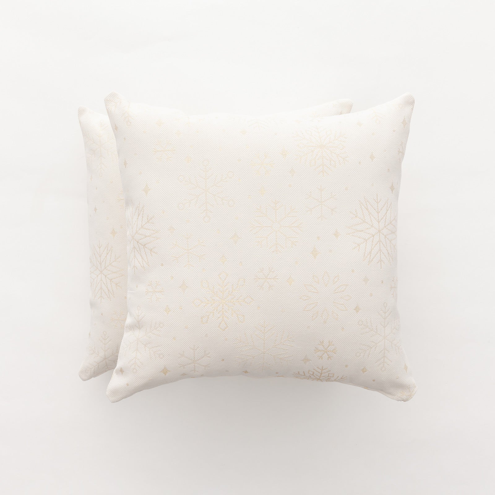 Pack 2 fundas cojín navidad jacquard algodón crudo 45x45 cm - sparkle