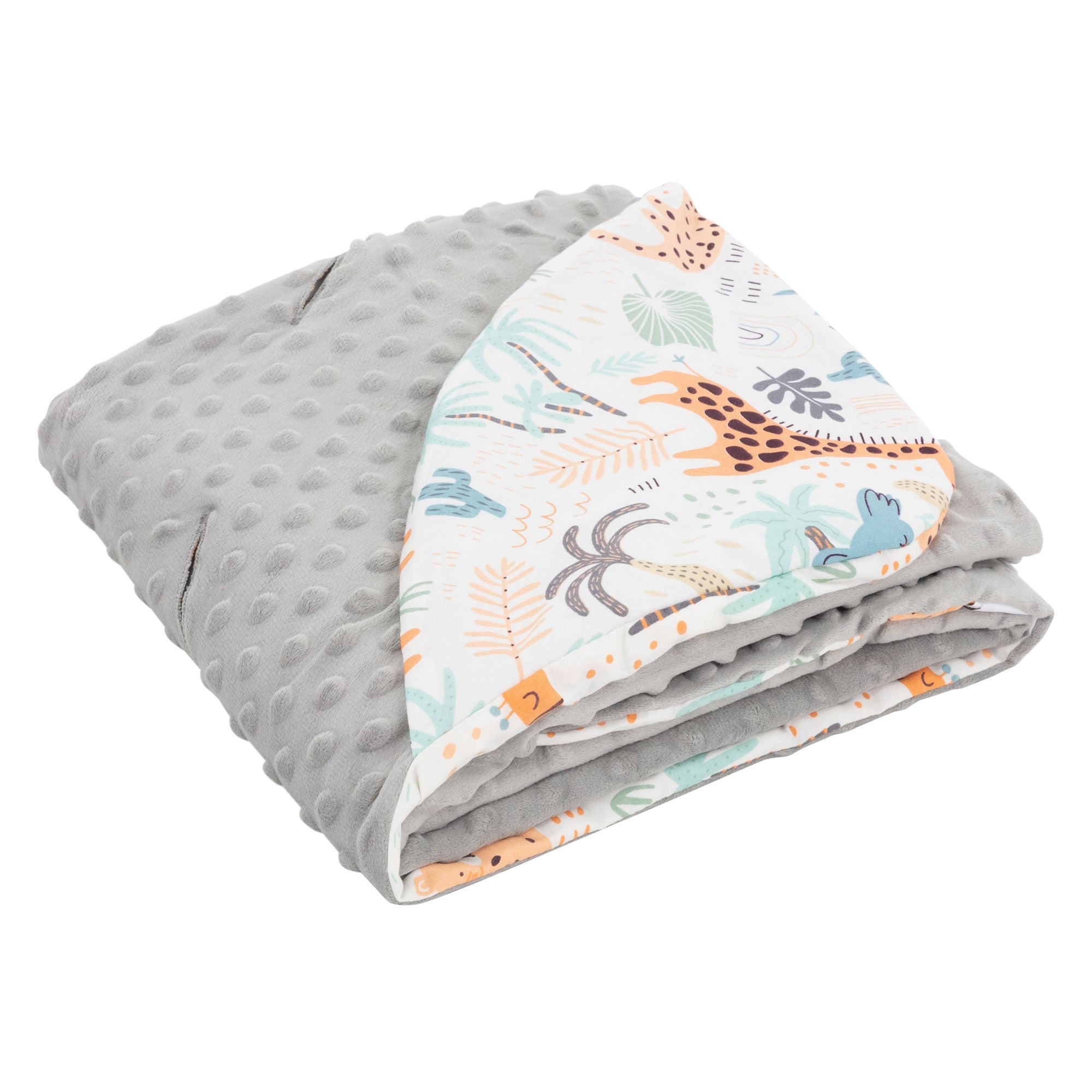 Couverture Bébé Douillette Avec Capuche Universelle 90x90cm - Pour Siège Auto, Poussette, Nacelle - Coton