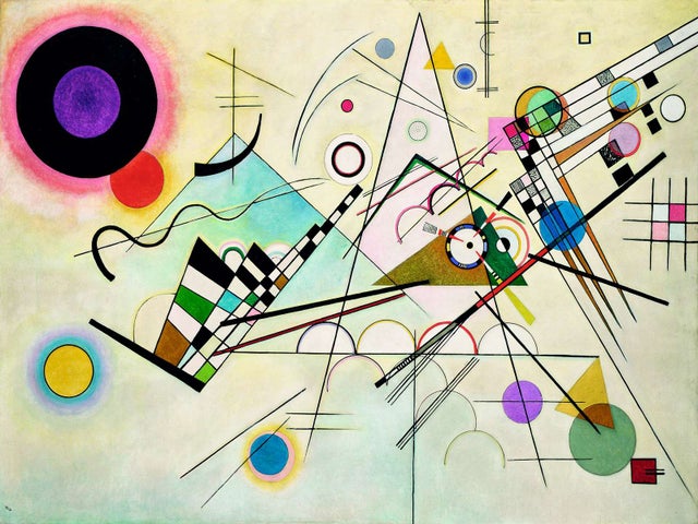 Poster Kandinsky, Composizione 8 (stampa su carta, 40x30 cm, senza cornice)