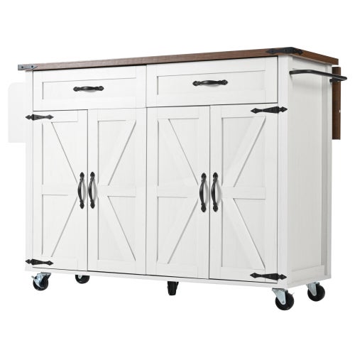 Ilot de cuisine, chariot de cuisine équipé d'une multiprise, armoire de cuisine, chariot de