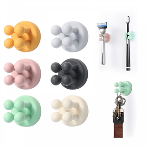 4 Pezzi Portaspazzolino In Silicone - Ganci Multifunzionali Autoadesivi Da Parete Per Appendere Ke A~p179784527