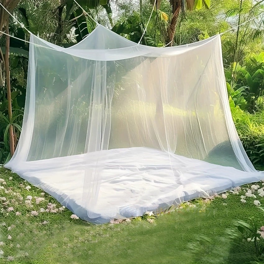 Moustiquaire pour terrasse, très grandes tailles et tissu conçu pour l'extérieur, moustiquaire gazebo, protection contre insectes pour auvent, Blanc - 6
