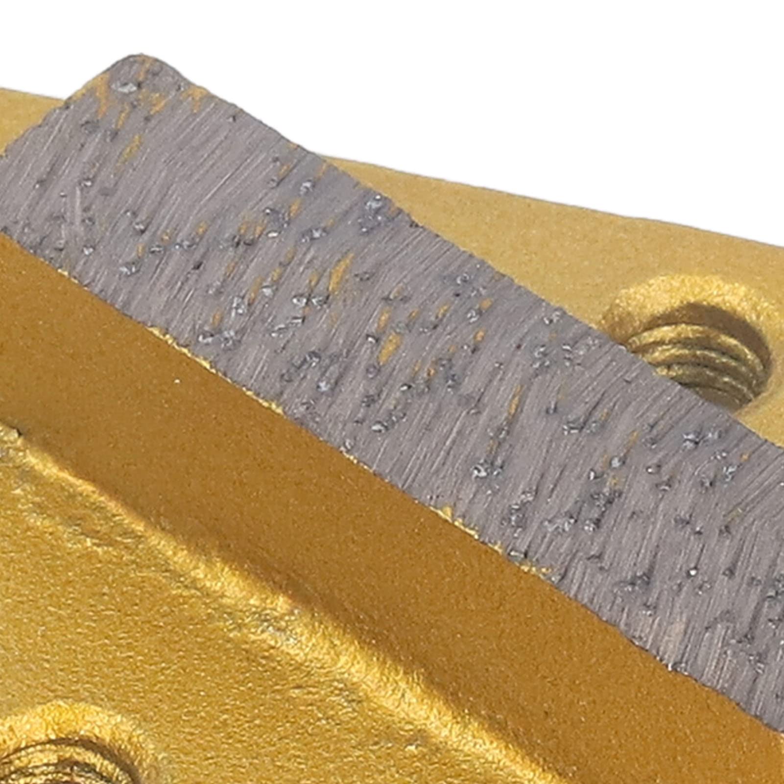 Lot de 3 disques diamantés trapézoïdaux, 30 grains, haute dureté, 2 dents longues, adaptés au meulage du béton et sols durs. - 7