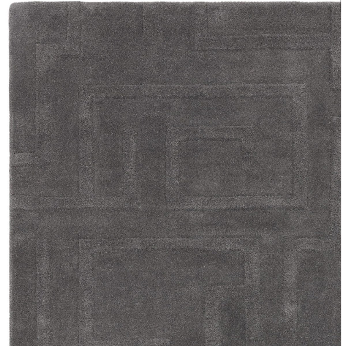 Tapis de salon moderne pure laine tufté main ZEMA 160x230 cm - 3