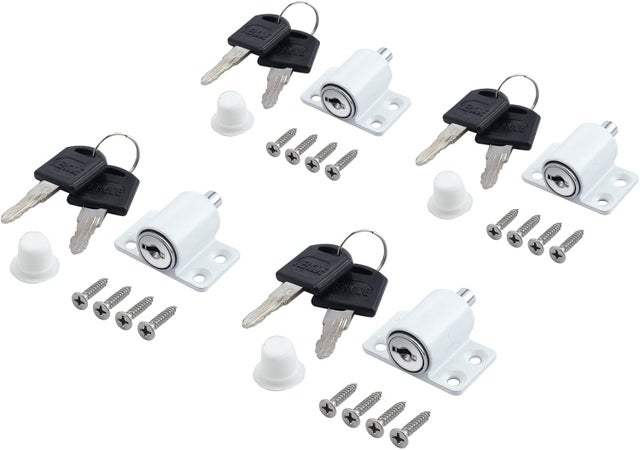 4pcs Verrous de Fenêtre Porte Coulissante Patio Embrailleur Bloc Baie Vitrée Coulissante Verrouillage Coulissant Serrure Porte Coulissant Restricteur