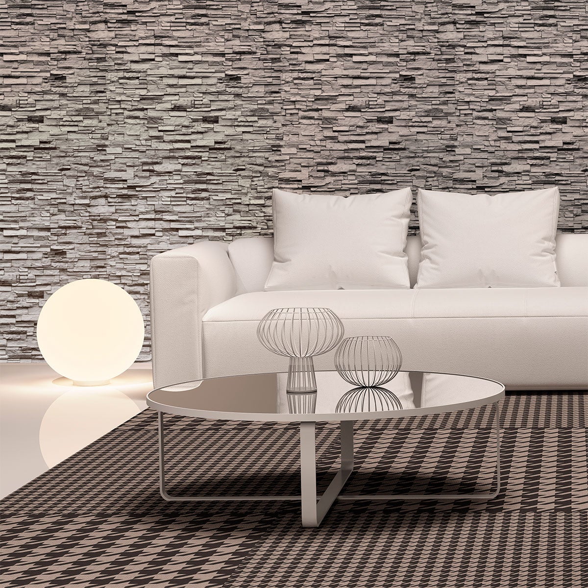 Adesivi pietra rivestimento in pietra della Angoulême - Sticker adesivo - adesivi murali - 50x50cm - 3