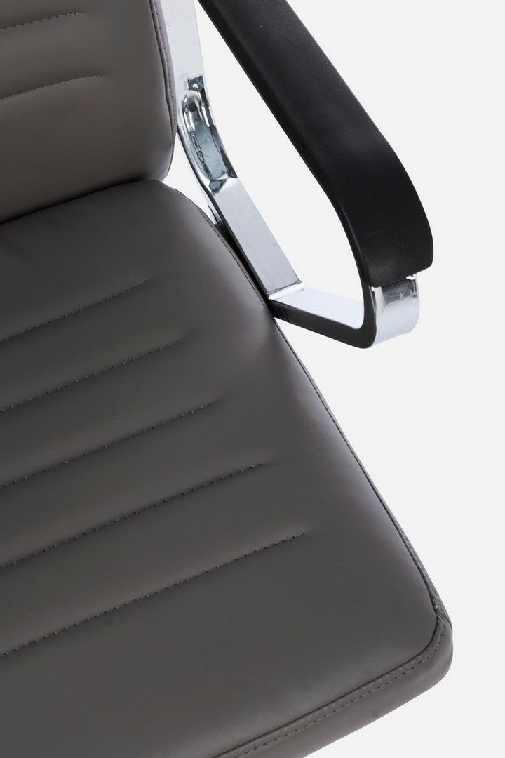 Fauteuil de bureau Derek blanc hauteur réglable 58x50x100h cm - 2