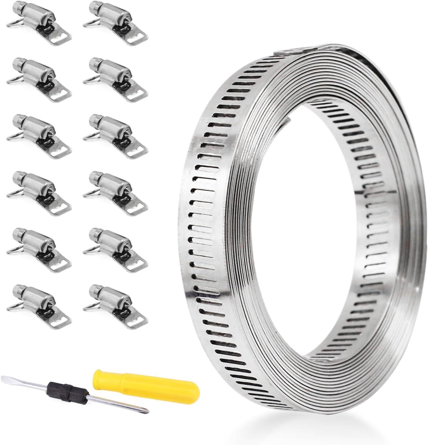 Assortimento Di 20 Fascette Stringitubo Regolabili A Vite Senza Fine In Acciaio Inox 304 40 63 Mm 90133964 Assortimento Di 20 Fascette Stringitubo Regolabili A Vite Senza Fine In Acciaio Inox 304 40 63 Mm 90133964