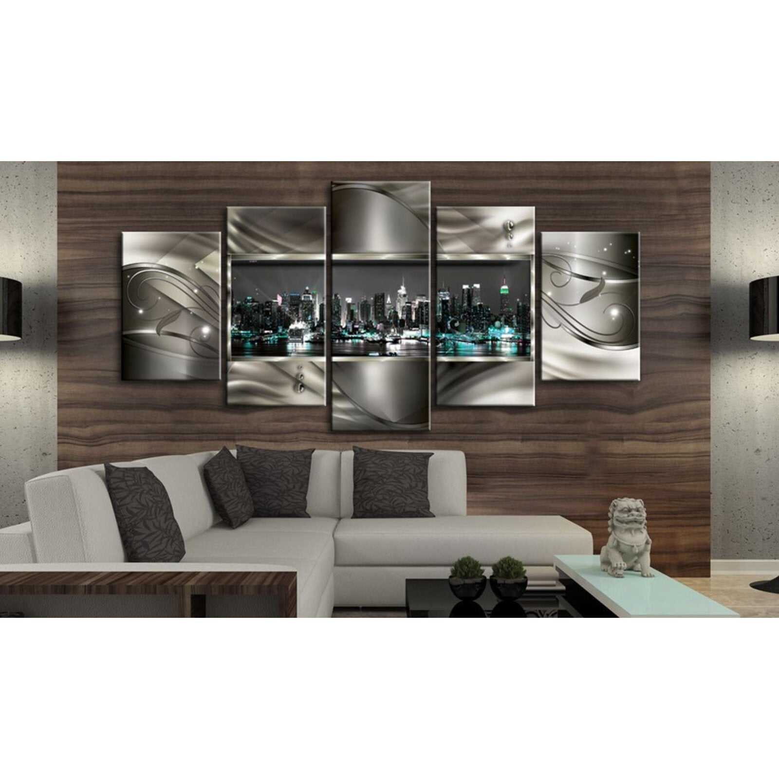 Tableau nuit à new york - 200 x 100 cm - 2