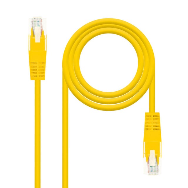 Cavo di rete patch cord cat.6 utp awg24 giallo 30cm