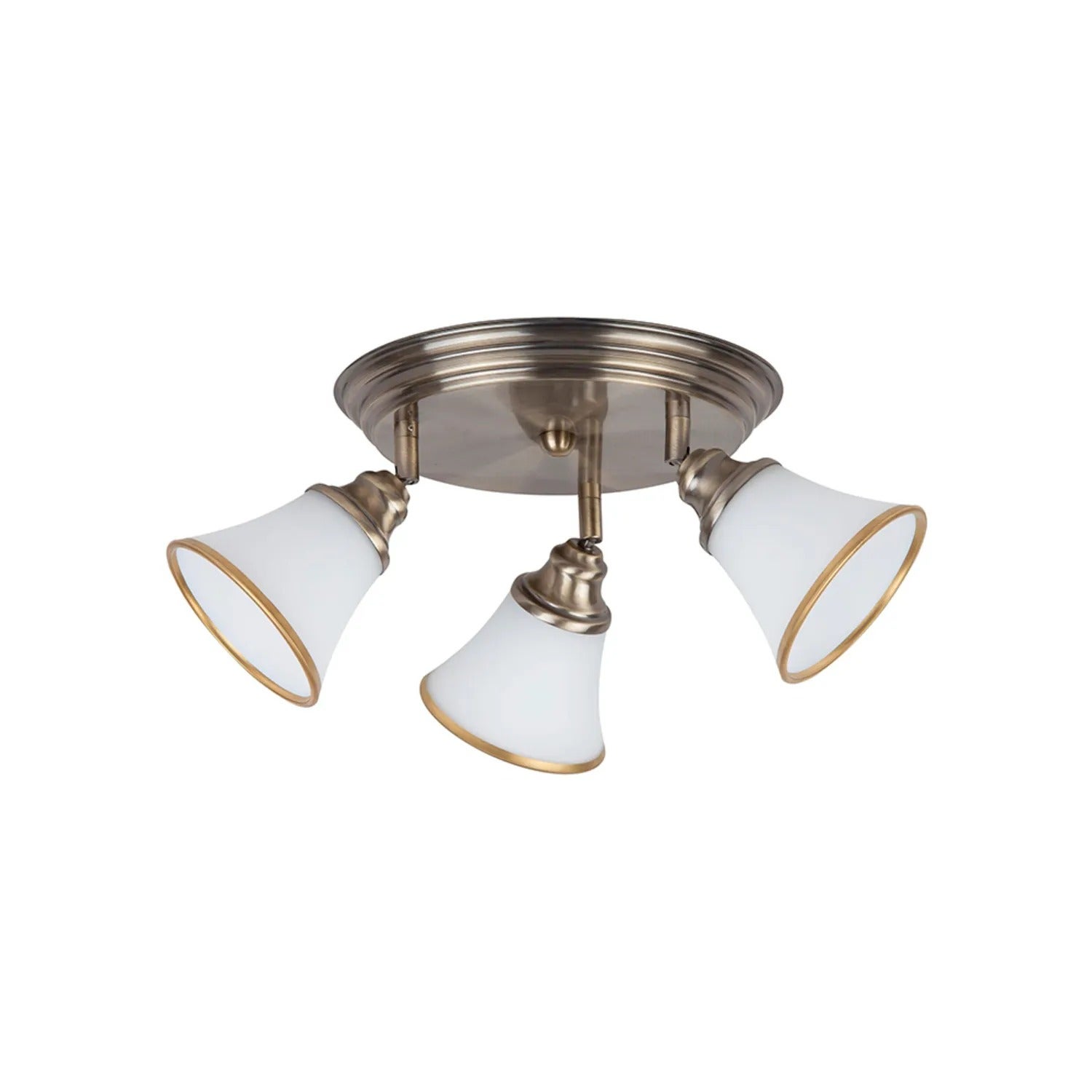 Reflektor sufitowy Grando brązowo-biała 3 x E14 x 40W wym:17x50x50cm Rabalux