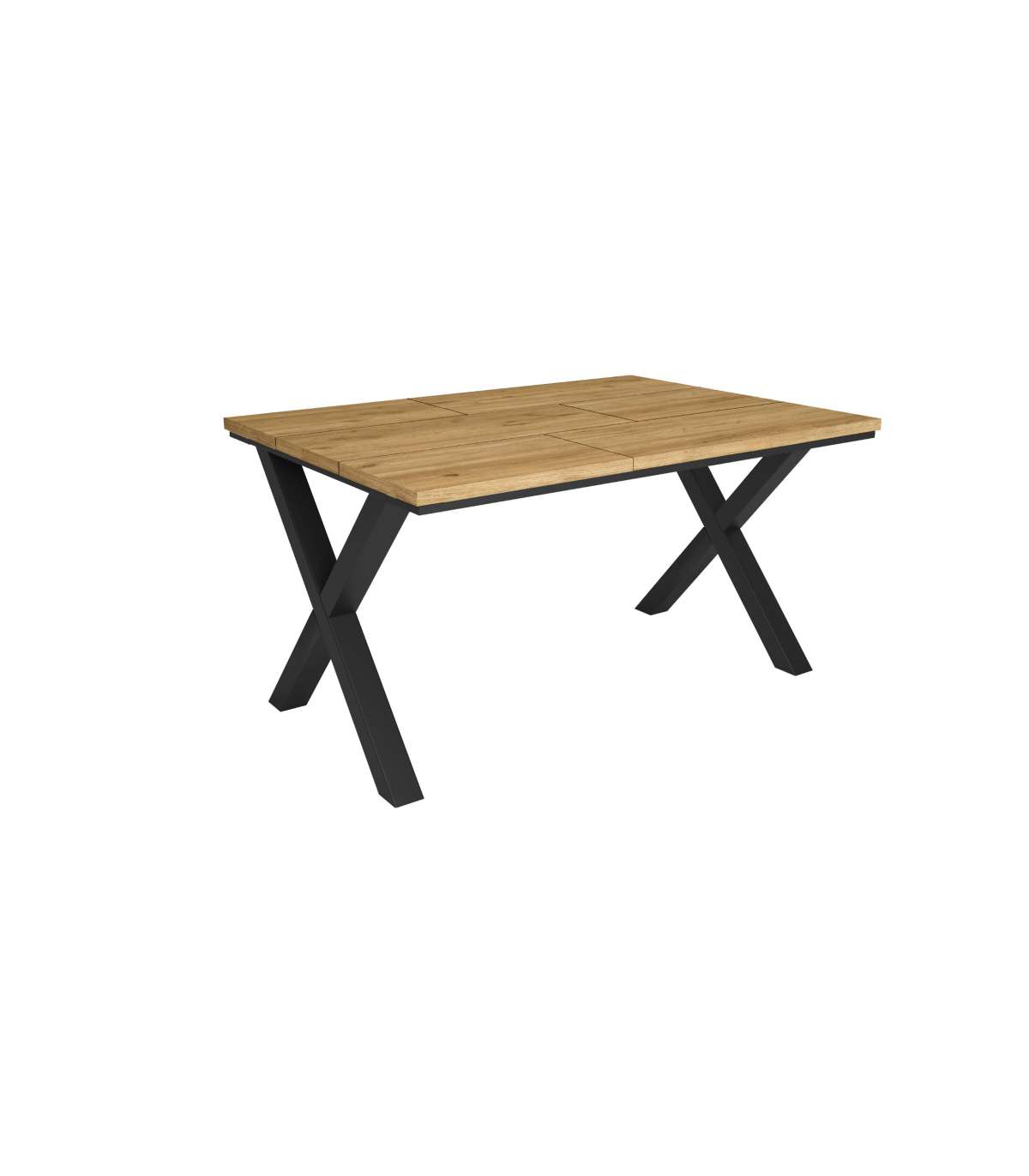 Mbtic Mesa De Comedor Colmenar-01 Estilo Industrial Y Funcional Negro , Leroy Merlin
