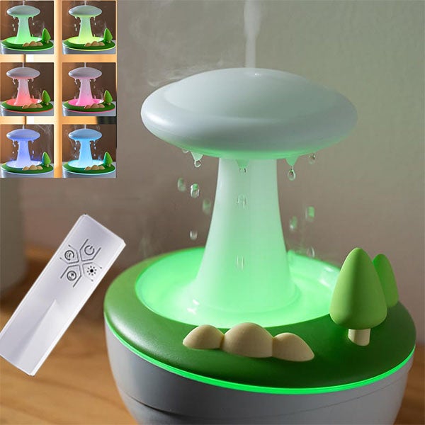Humidificateur d'air portable à grain de bois de 800ml Diffuseur d'arômes d'huil
