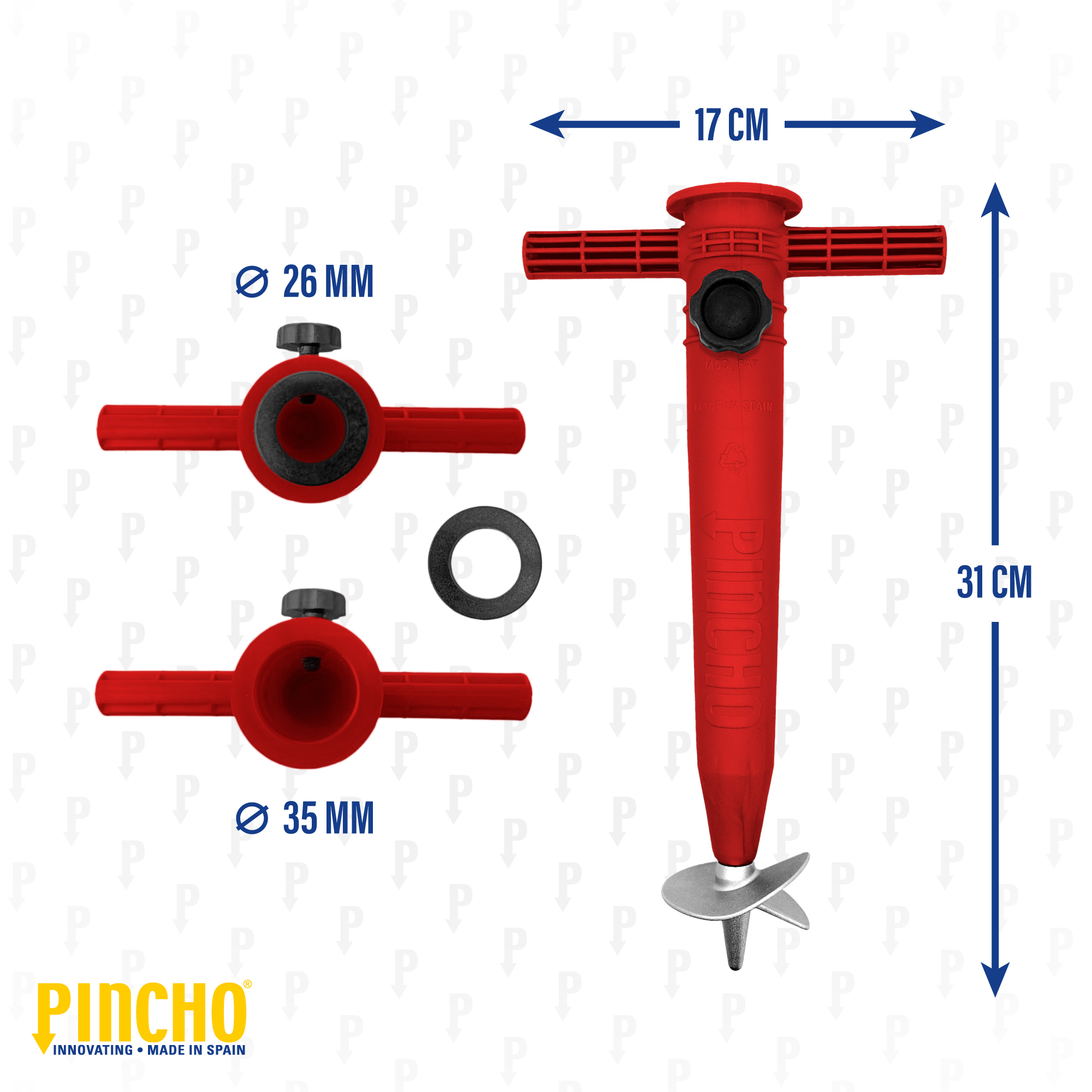 Piquet De Parasol Aluminium Plastique (32 x 16,5 x 6,50 cm) - 2