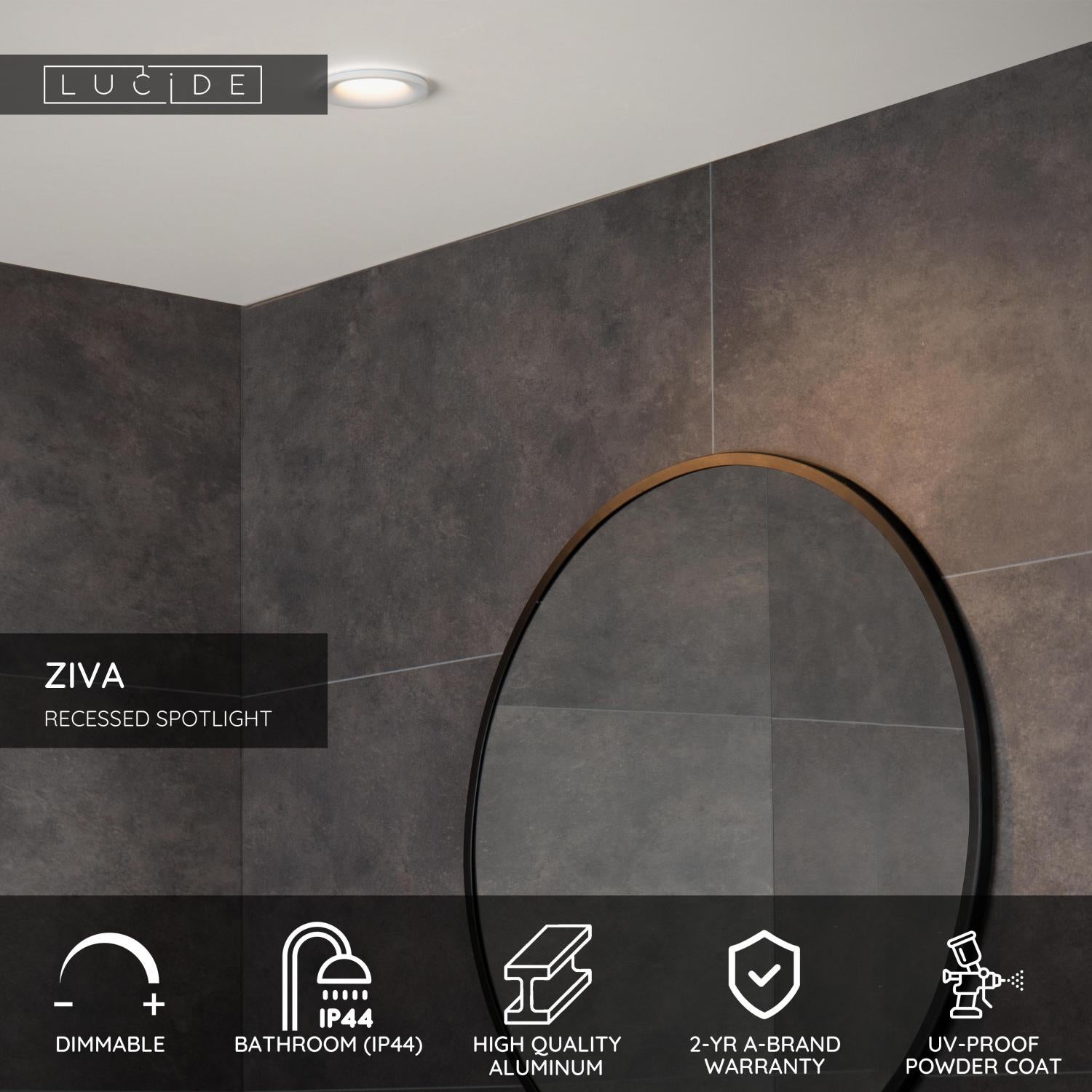 Spot encastrable ZIVA - Blanc - 1xGU10 (MR16) - Lucide - 2