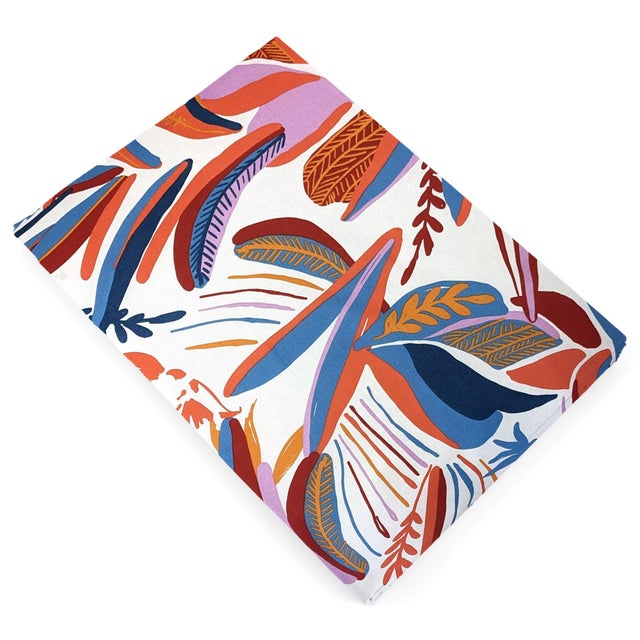 Drap plat 280x310 cm coton PERROQUET multicolore Salsa