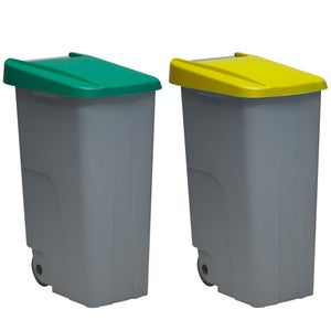 Practic 3 bidoni della spazzatura da cucina ipilabili da 25 l, a 3