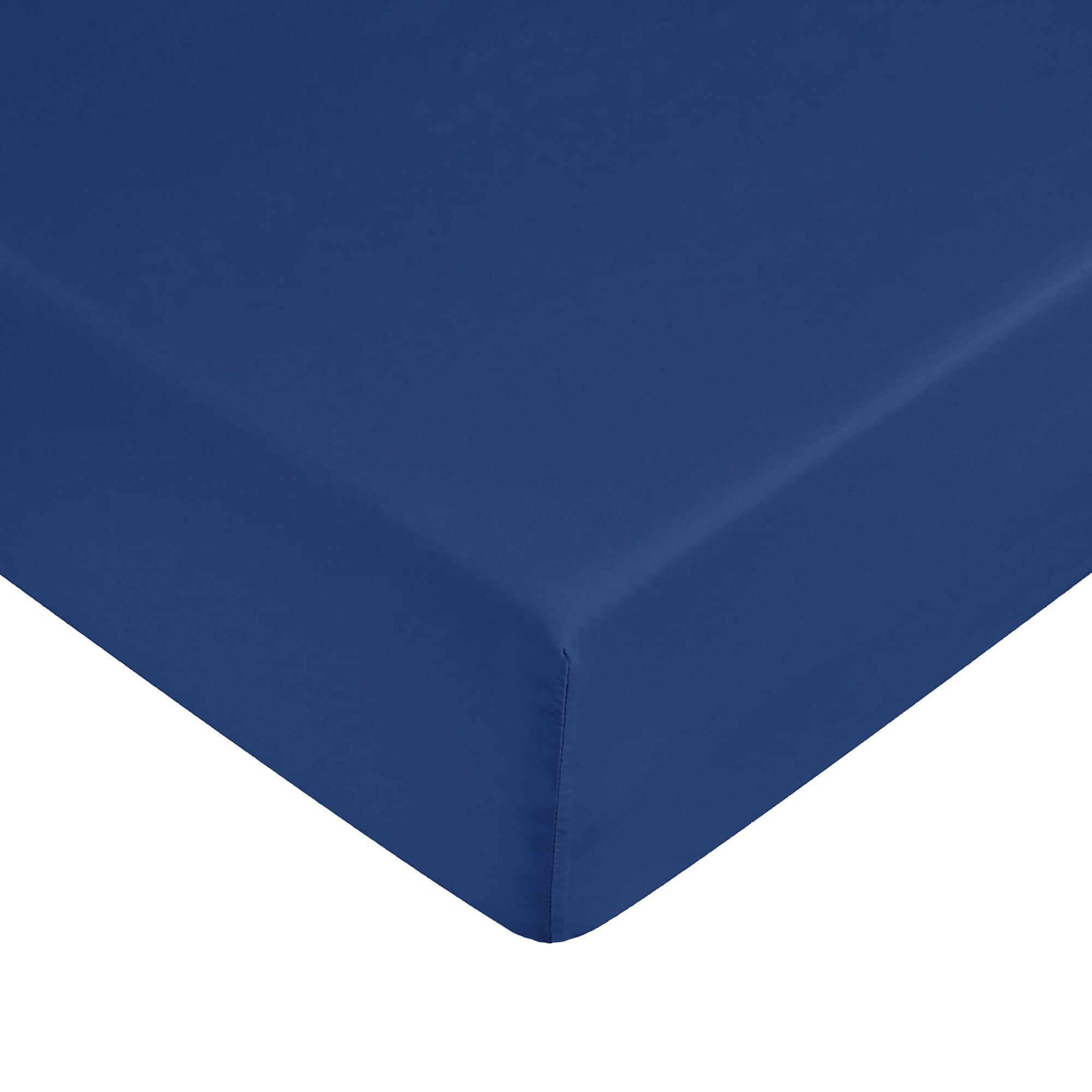 Drap housse Satin de coton Bleu Velours