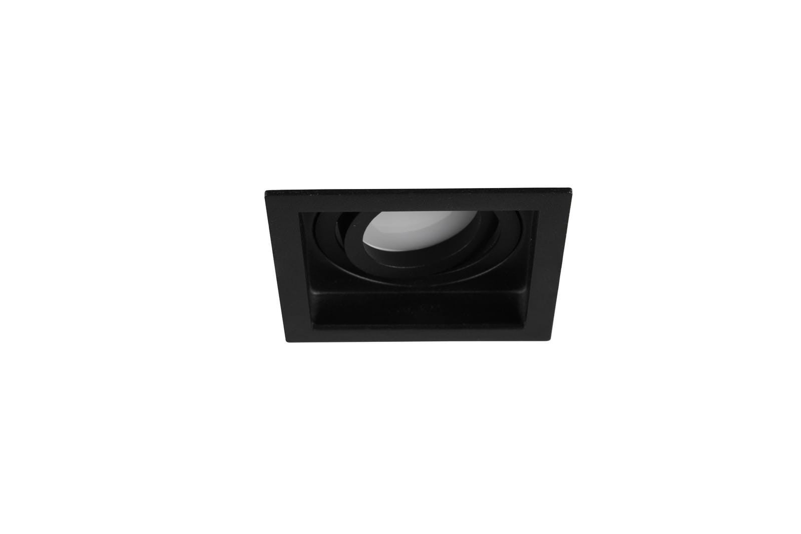 Oprawa sufitowa wpuszczana podtynkowa Kenai czarna 1xGU10x15W kwadratowa ruchoma IP20 wym: 9,2 x 9,2 cm metal Trio