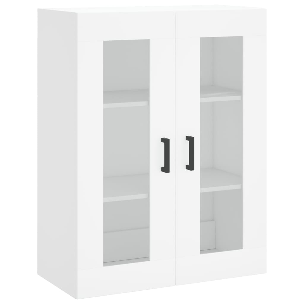 Buffet haut Blanc 69,5x34x180 cm Bois d'ingénierie - 5