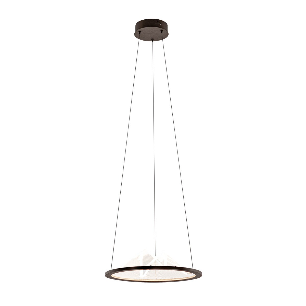 Lampa wisząca BARET LED 26W Ciepła biel 900lm kawowo-przezroczysta wym: 150 x 40 x 40 cm Italux