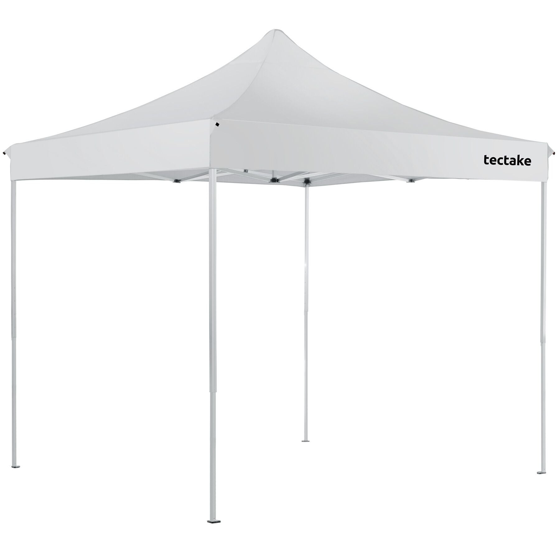 VidaXL Gazebo Pieghevole Professionale 3x3 M Con 4 Pareti, Tetto In Oxford 600D PVC, Telaio In Acciaio Bianco, Resistente UV E Acqua. Per Feste, Mercati E Campeggio.