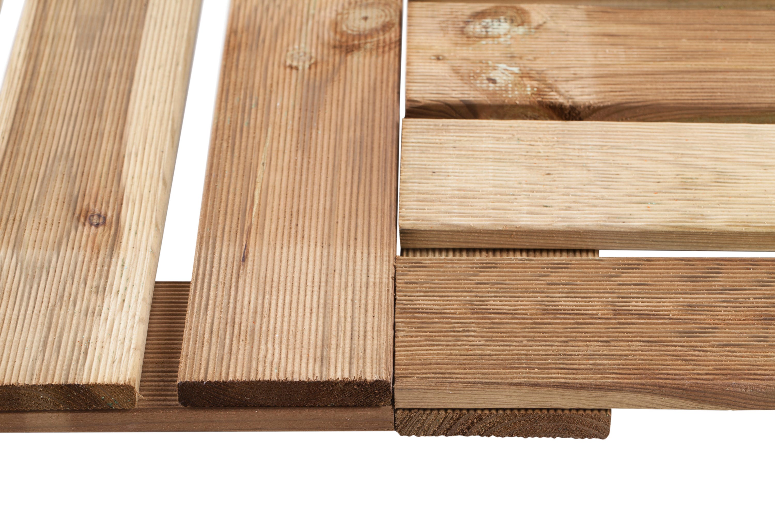 Deck de madeira PINHO 28MM 100X100CM - 4