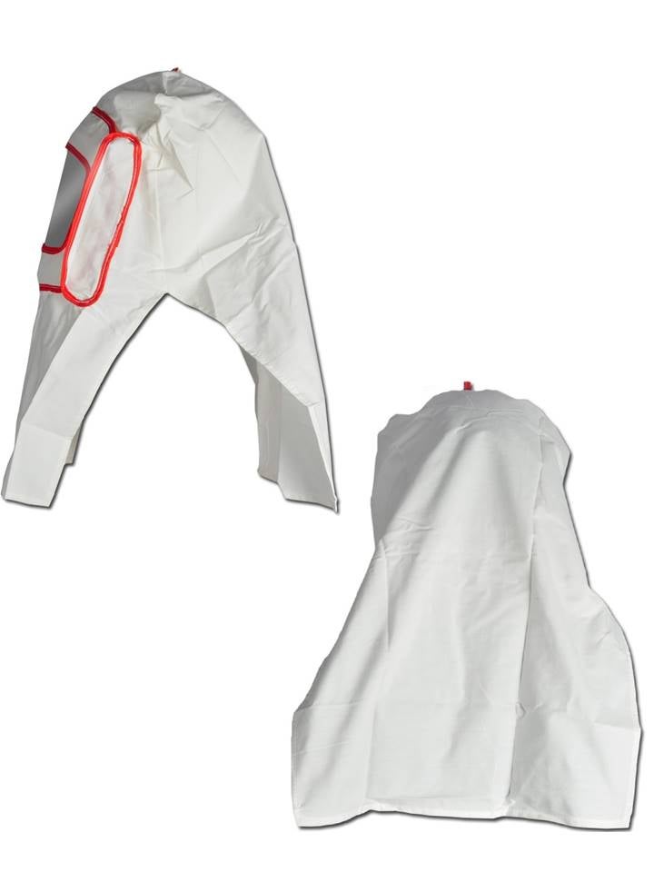 Masque Cagoule Visière Blanc De Protection De Sablage - 2