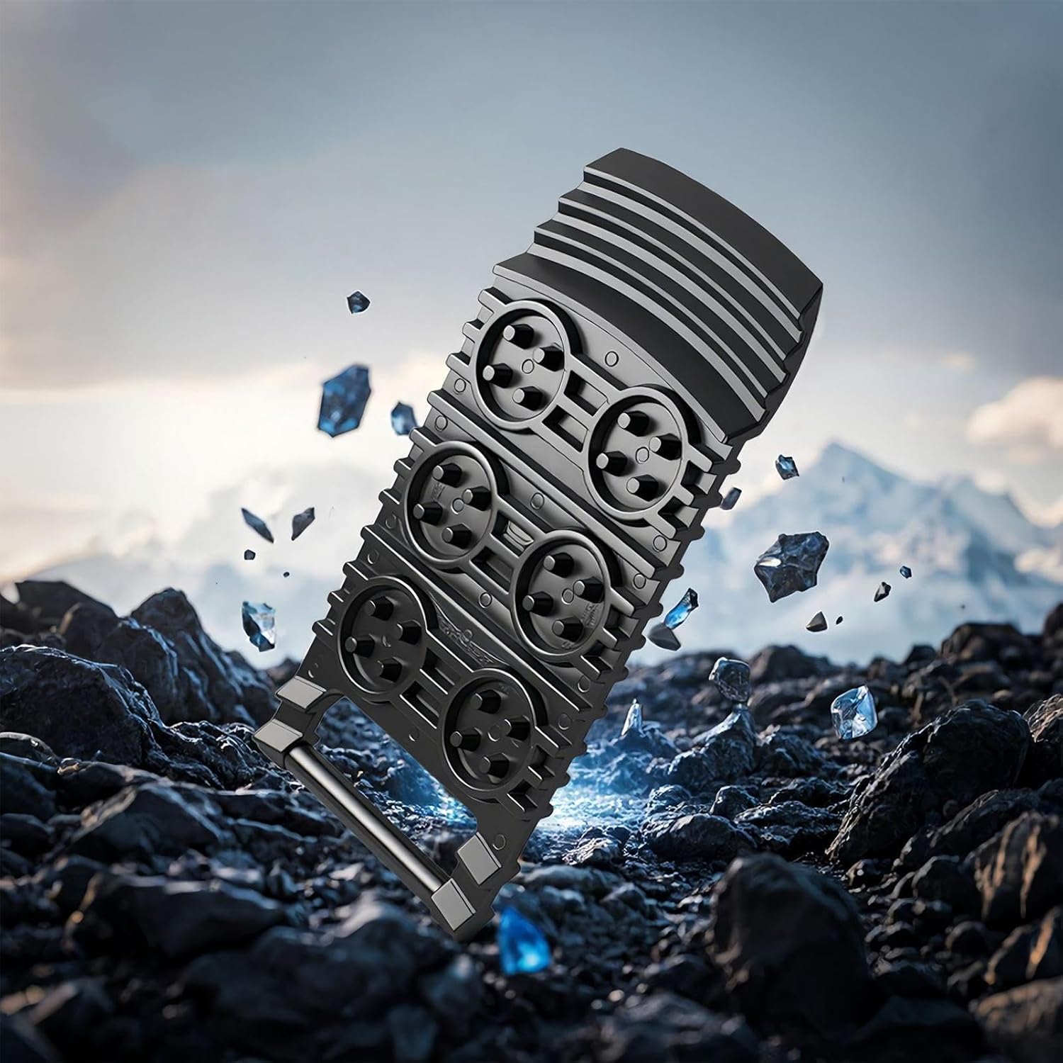 Support De Rangement Lospitch Plaques De Dégagement Pour Sable/Boue/Neige - Charge 10T - Pour 4x4, SUV, Camping-car Planches Traction Sable