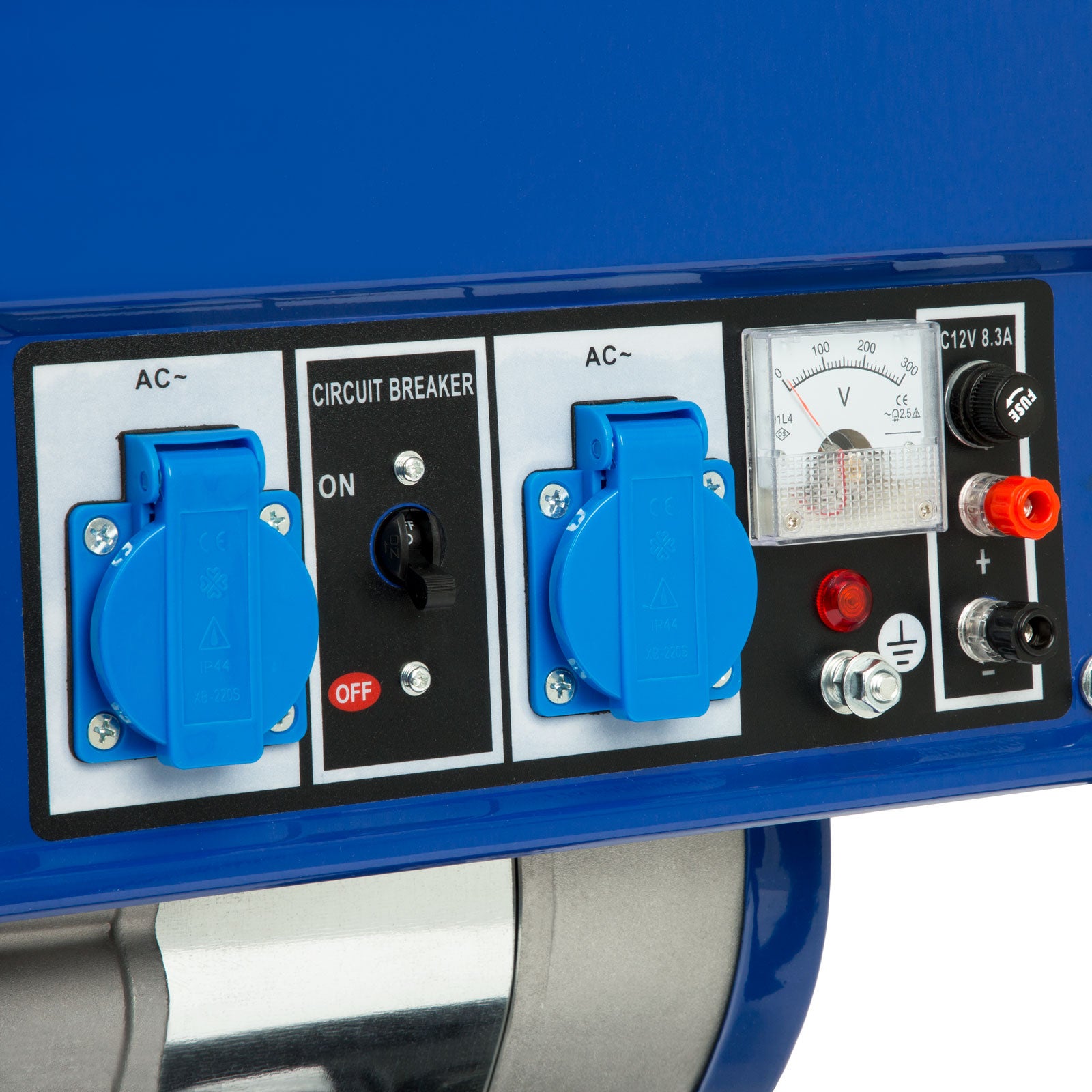 EBERTH 3000 Watt Groupe électrogène Generateur electrique portable moteur à essence 6,5 CV, 4 temps, 2x 230V, 1x 12V - 5