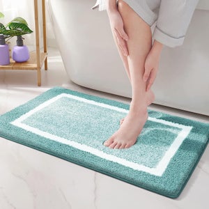 Yonchic Tapis De Bain En Microfibre Imitation Cachemire, Extra Doux Et