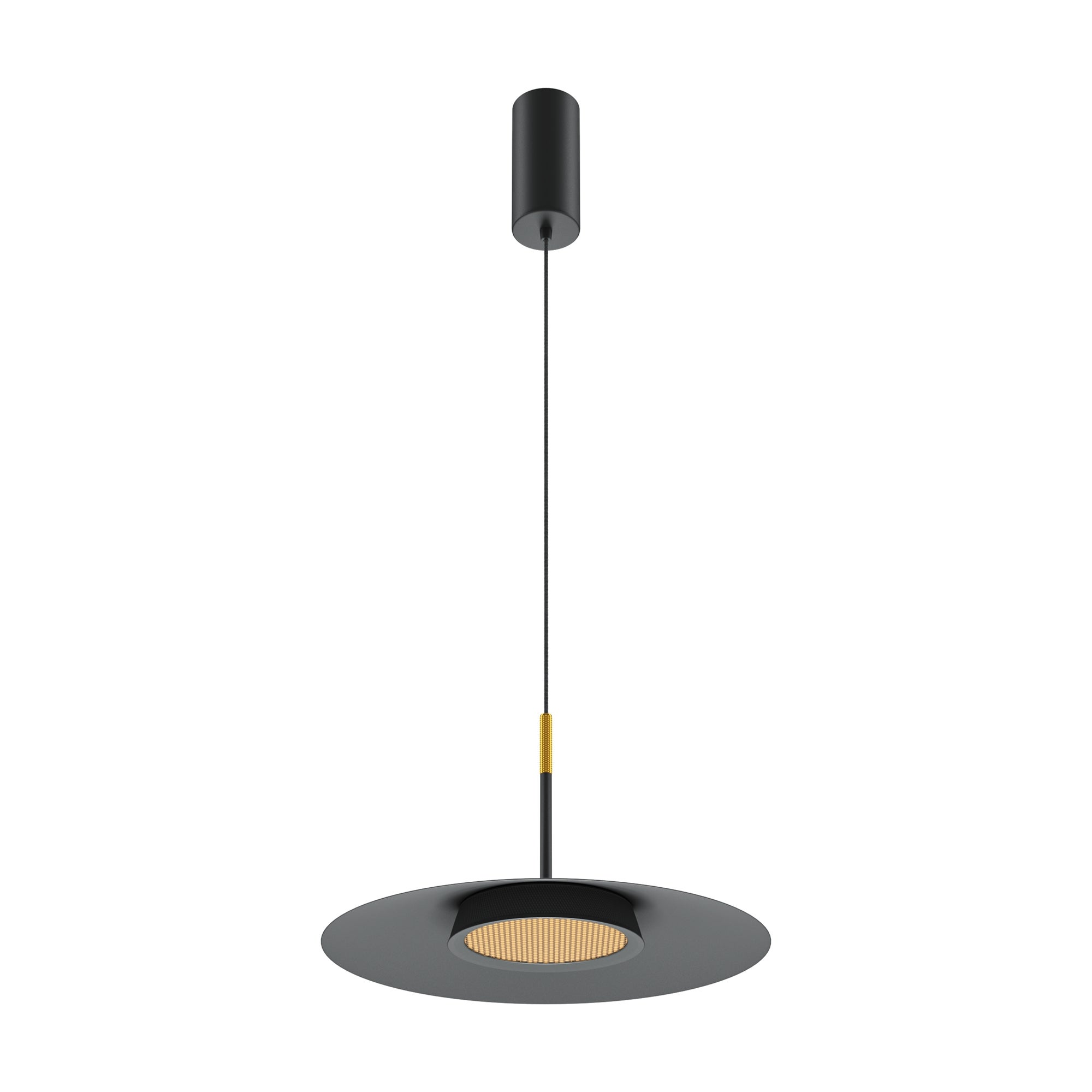 Lampa wisząca plaster miodu LED EL 12W ciepła 500lm aluminium czarna wym:328x35x35cm IP20 Maytoni