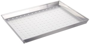 Teglia Da Forno Elasfood 40x30 Cm In Alluminio Forato Antiaderente, Bordi 2 Cm, Per Pane E Dolci