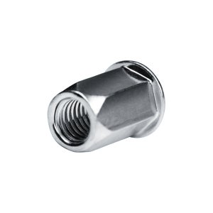 GESIPA Écrous à sertir en acier moletés M10 x 20,5 mm, paquet de 100