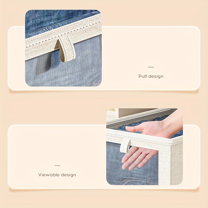 2 pçs caixa de armazenamento de roupas dobrável calças caixa de armazenamento economia de espaço organização doméstica - 7
