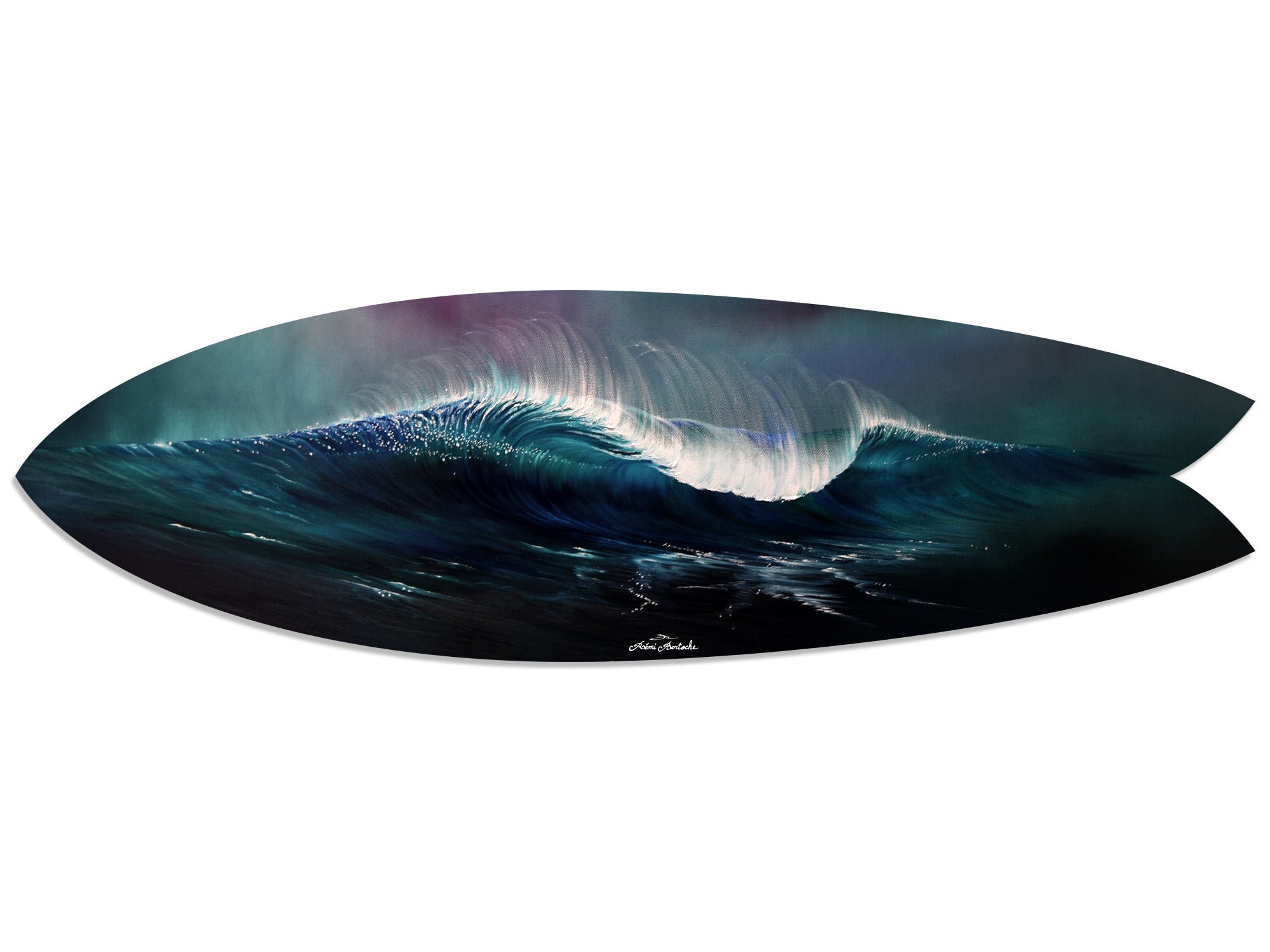 DECLINA, planche de surf décorative, décoration murale, surf déco, alu