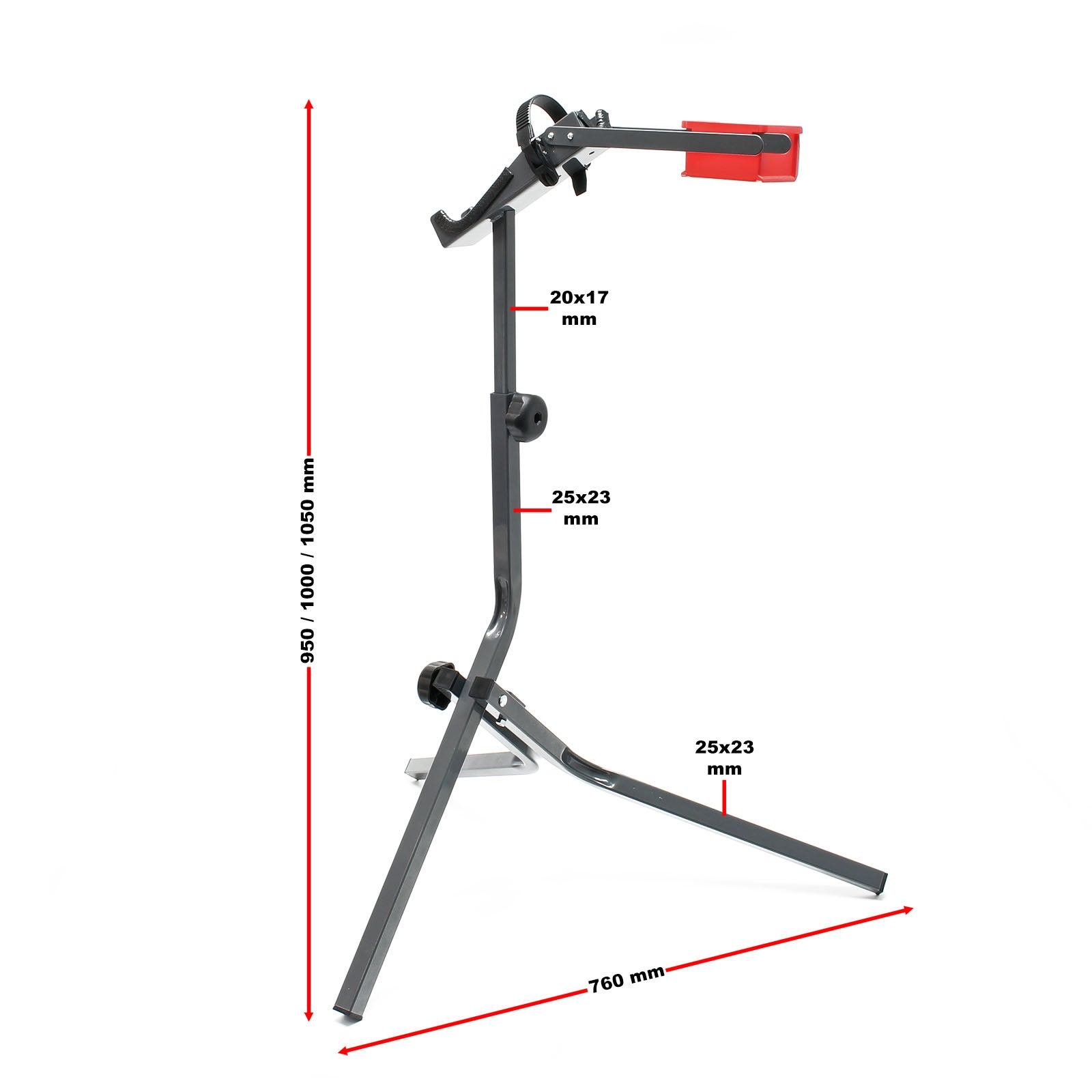 Wiltec Pied d'atelier pour vélos et VAE – 760 x 760 x 950 mm