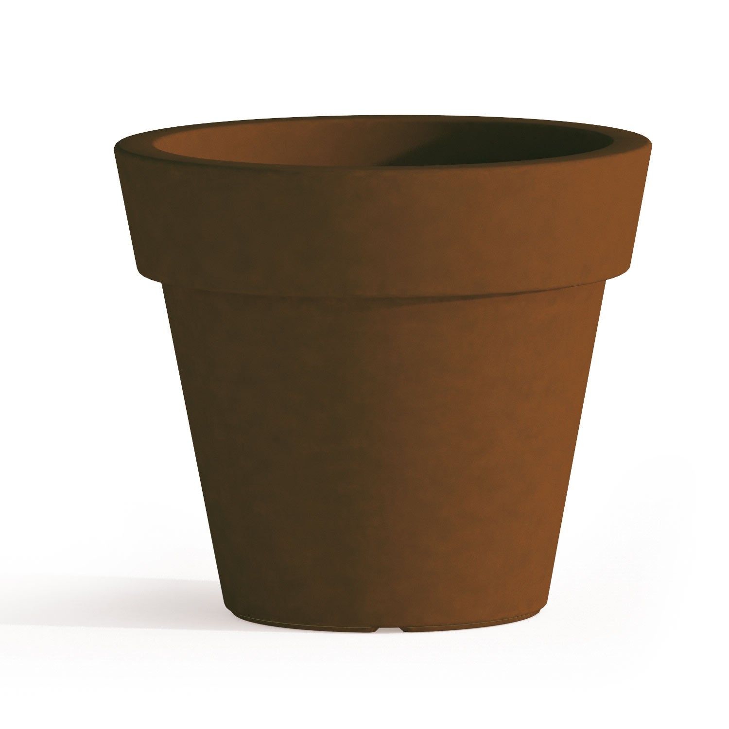 Plastia Fioriera Autoirrigante Begonia Quadrata 35x35 Cm - Colore Terracotta, In Plastica Resistente
