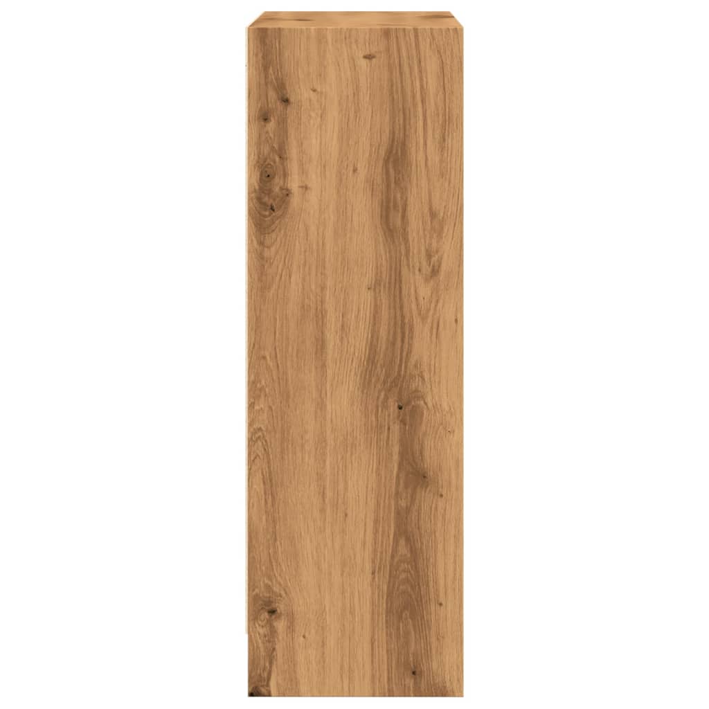Bibliothèque pour Séjour en Bois Marron H. 24 x l. 60 x P. 24 cm - 5