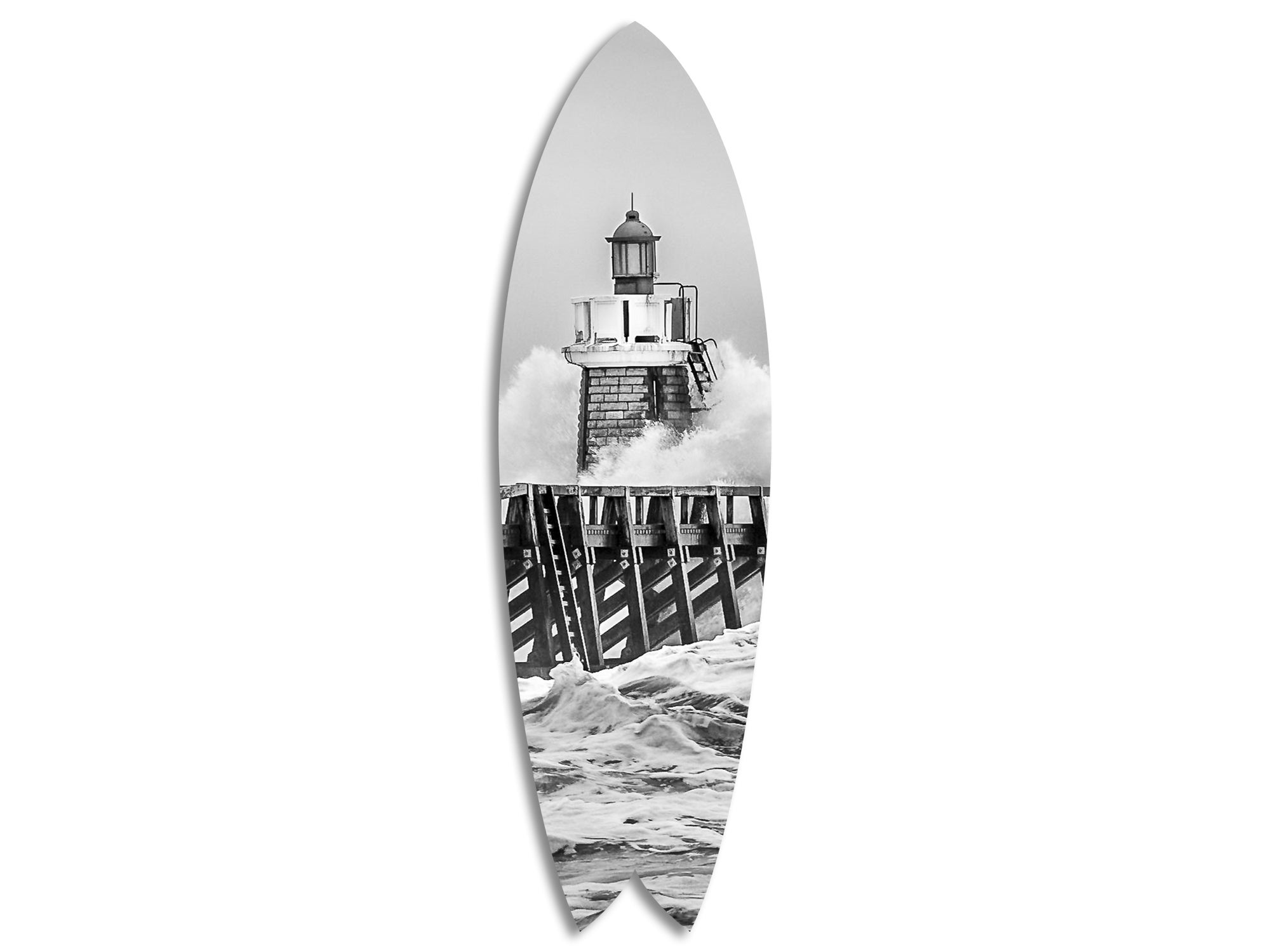 Planche De Surf Décorative DECLINA – Impression Alu-dibond 100x30 Cm, Résistant UV, Pour Intérieur/extérieur, Finition Mate