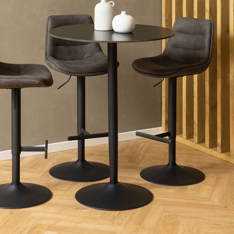 Malta stół barowy czarny.